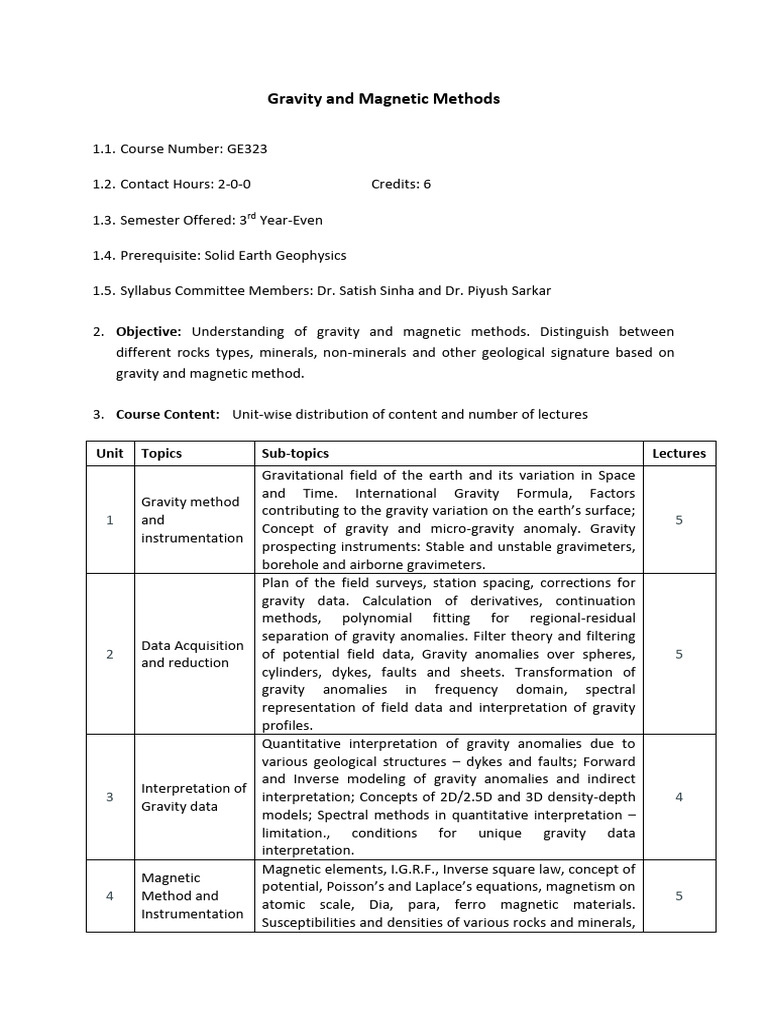 Gravity and Magnetic Methods | PDF | Gravity | Magnetometer
