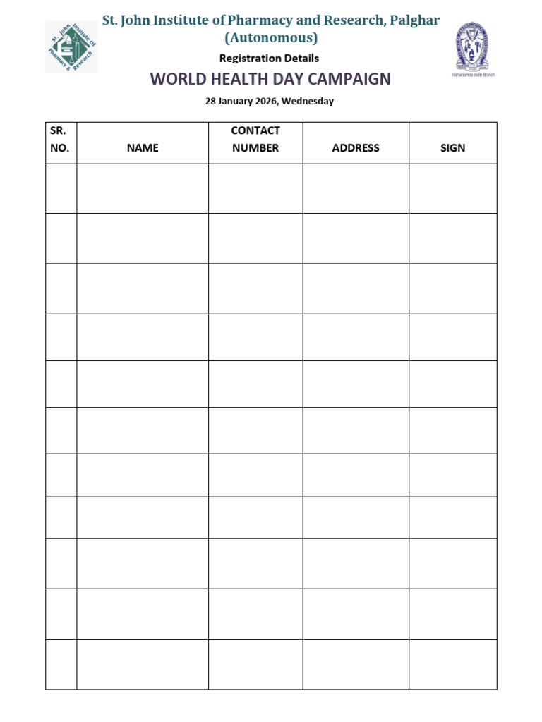 Registration Form Cervical Cancer (WHD) | PDF