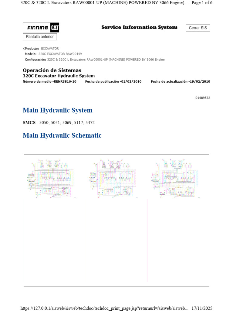 System Operation - Main Hydraulic System | PDF | Pump | Valve