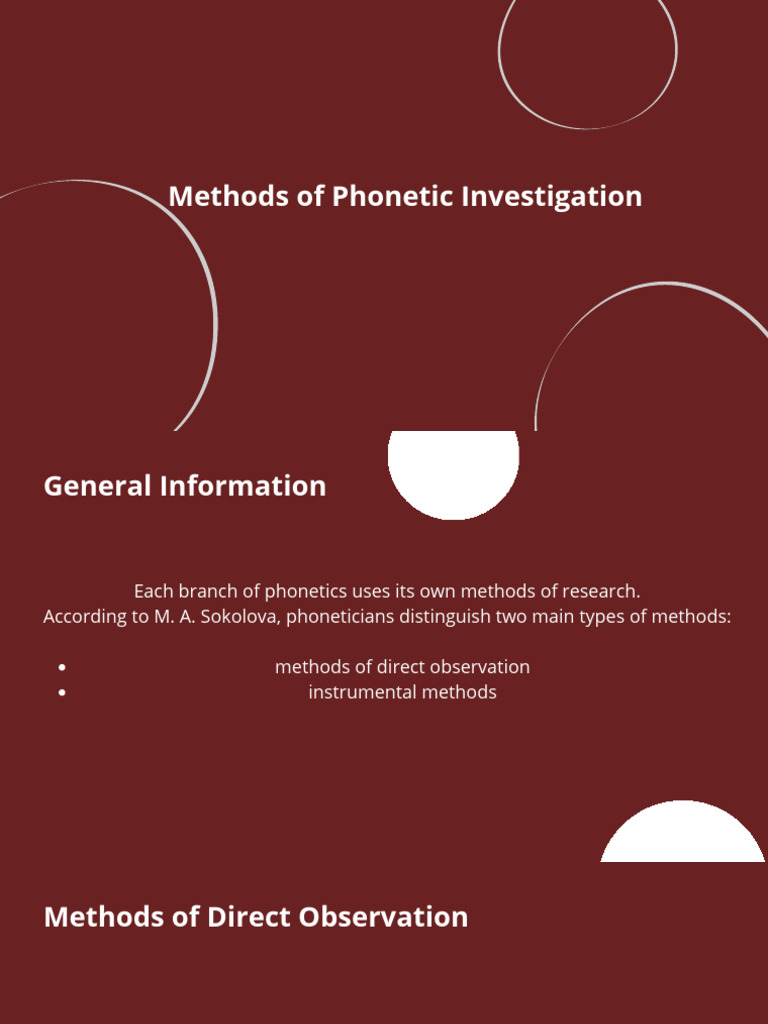 Methods of Phonetic Investigation.pdf | PDF | Phonetics | Speech