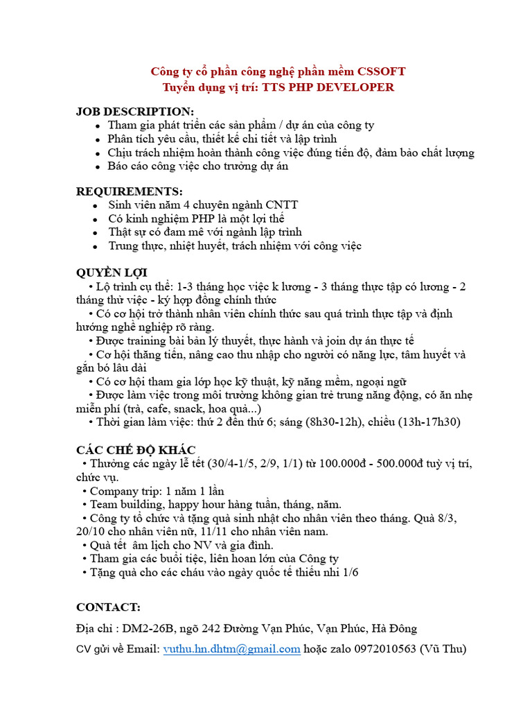 (CS) JD TTS PHP | PDF