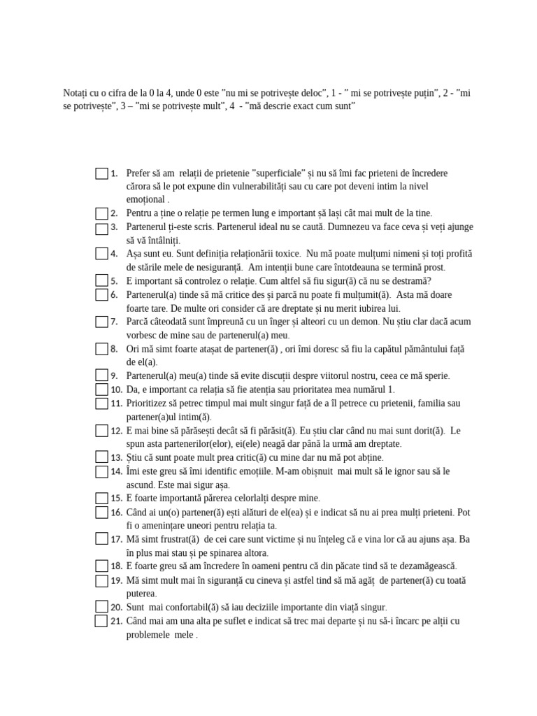 Test Atasament Final Andreea | PDF
