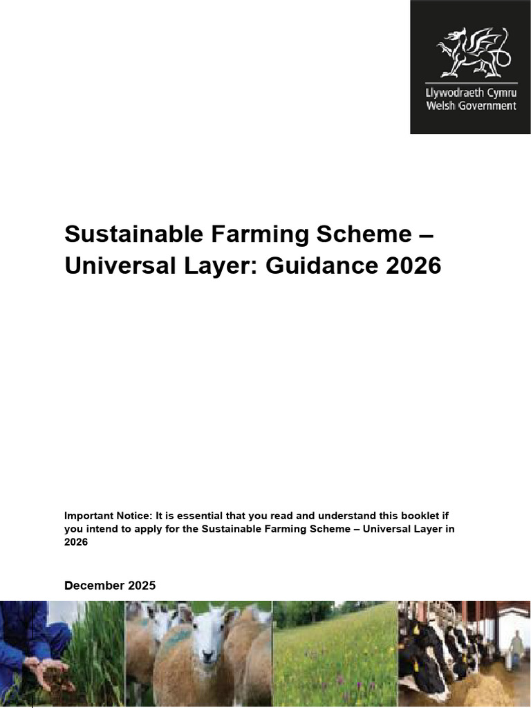 Sustainable Farming Scheme 2026 Universal Layer Rules Booklet | PDF ...