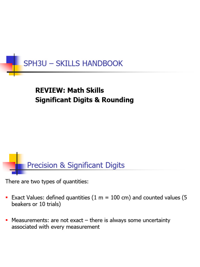 3 Significant Digits & Rounding | PDF | Significant Figures | Mathematics