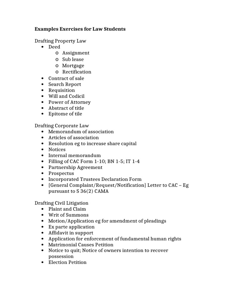 Drafting Exercises | PDF