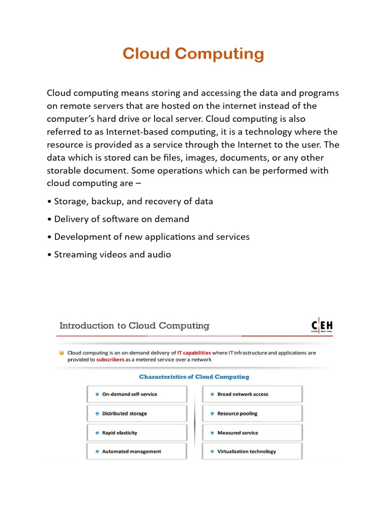 CEH Module 19 Cloud Computing | PDF | Cloud Computing | Software As A ...
