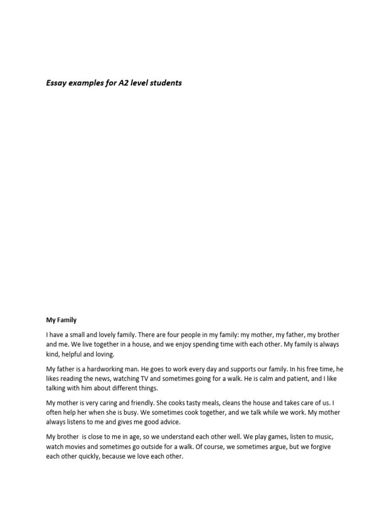 Essay Examples For A2 Level Students | PDF | Birthdays | Libraries