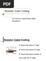 Resistor Colour Code Mnemonics Guide | PDF