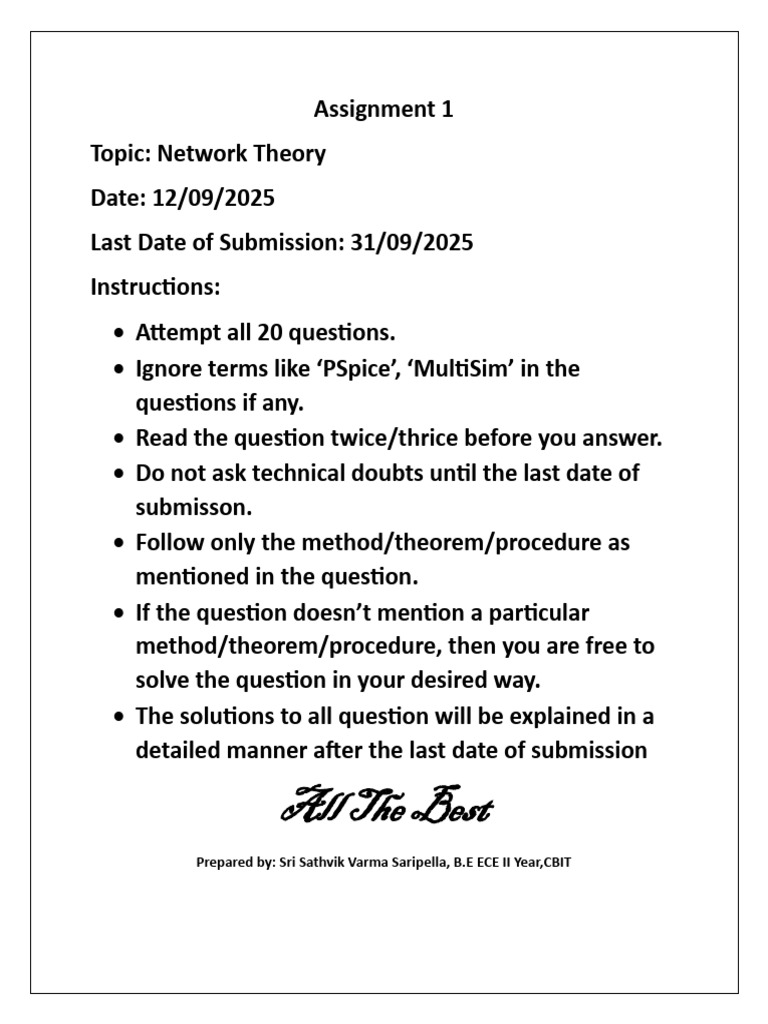 Assignment 1 NetworkTheory | PDF