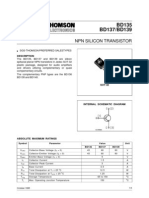 BD135 BD137/BD139: NPN Silicon Transistor