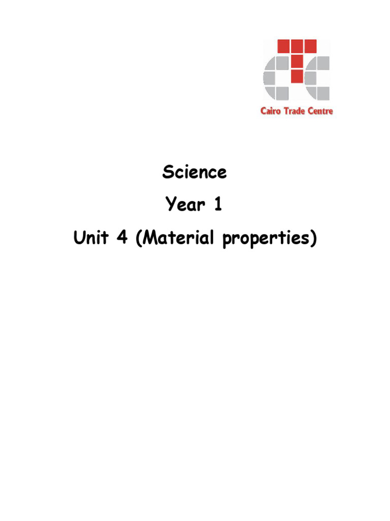term2 unit 4 | PDF | Materials
