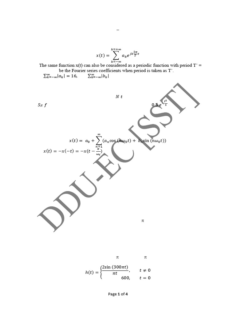 Gate Based Question For Practice | PDF | Sampling (Signal Processing ...