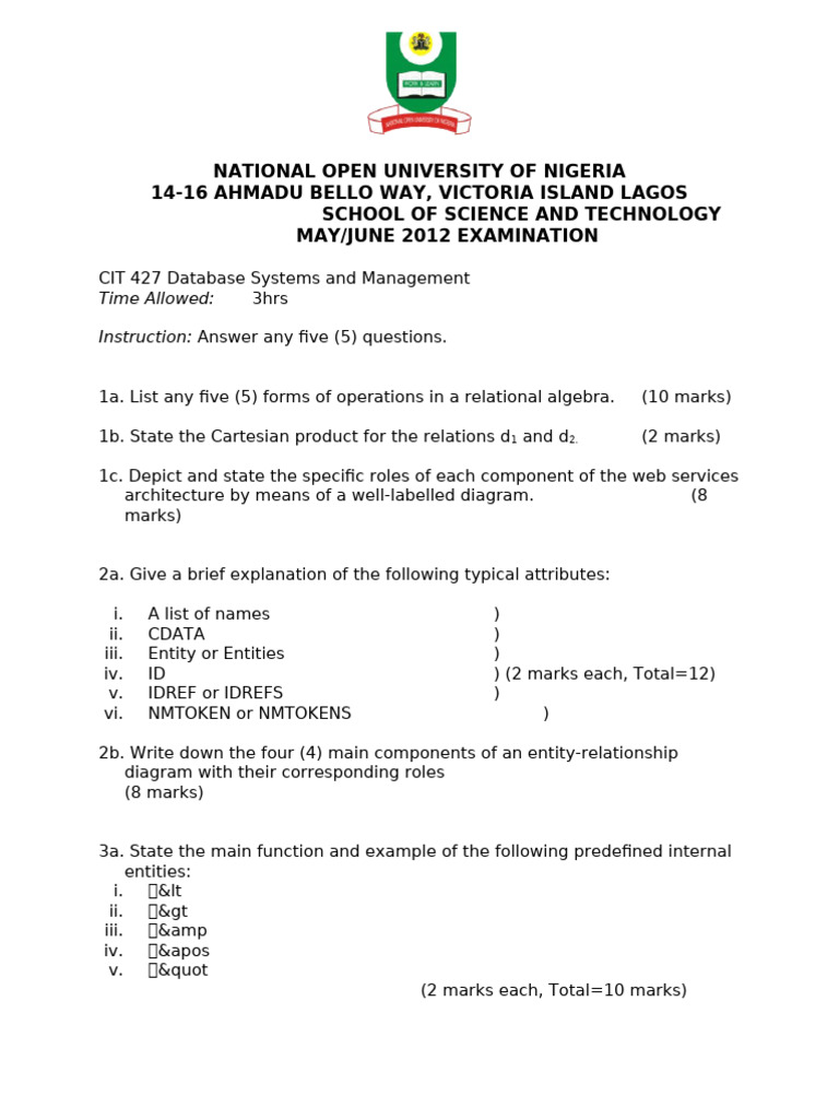CIT427_2012 | PDF | Data Management | Software Engineering