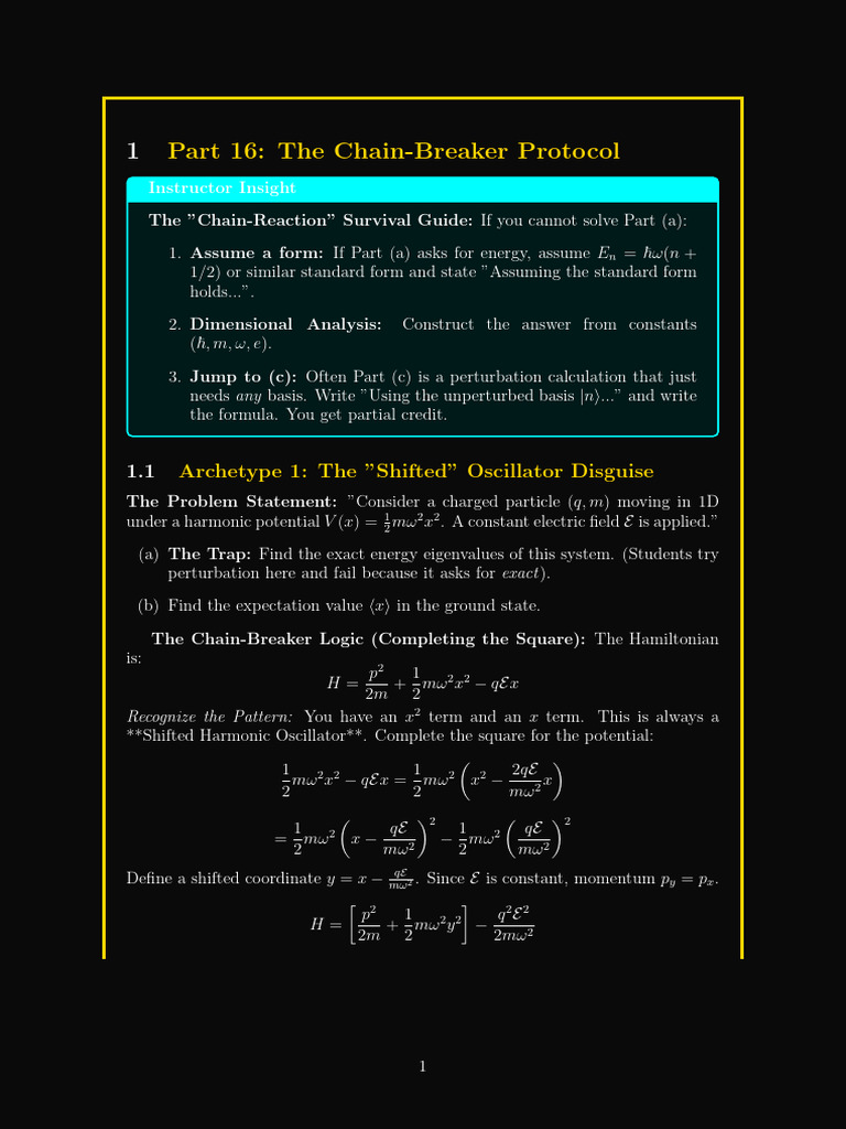 QM Part 2 (Endsem) | PDF | Perturbation Theory (Quantum Mechanics ...