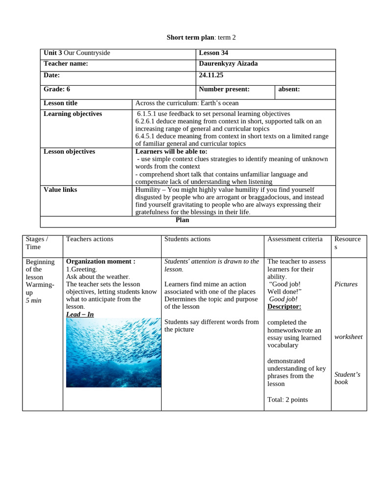 Earth's oceans | PDF | Curriculum | Oceans