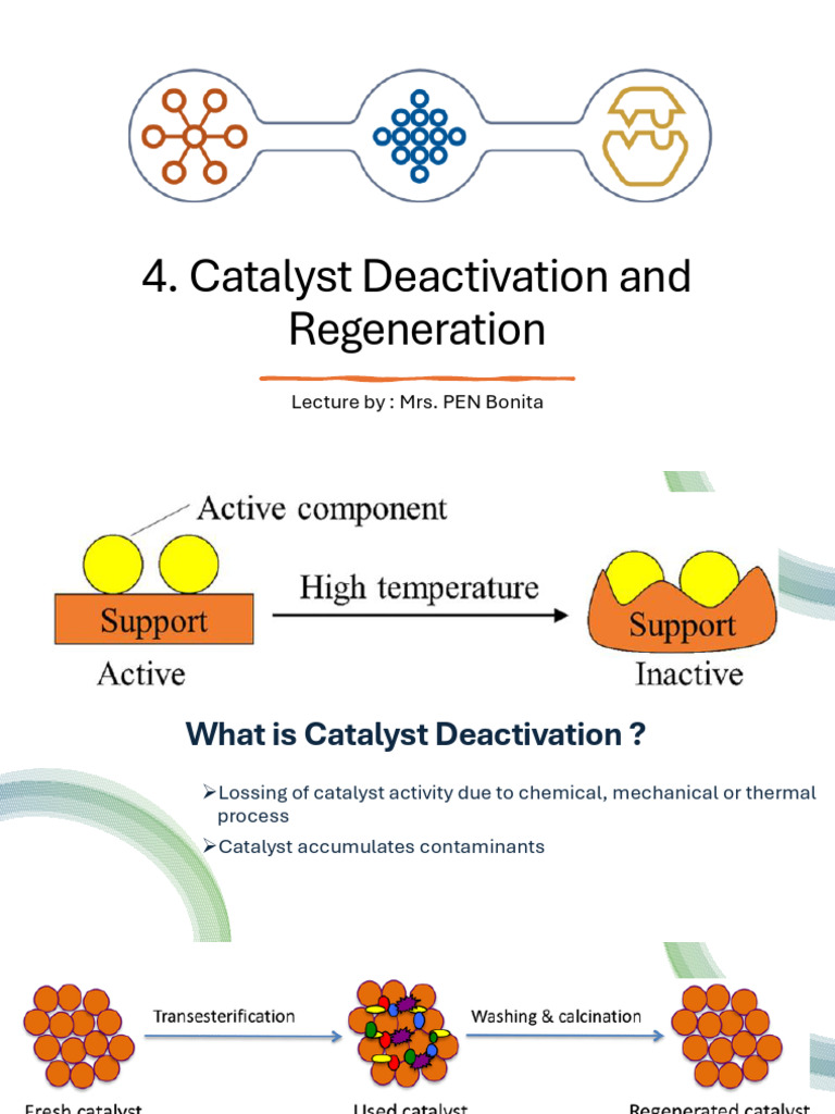 4. Catalyst Deactivation and Regeneration | PDF | Catalysis | Adsorption