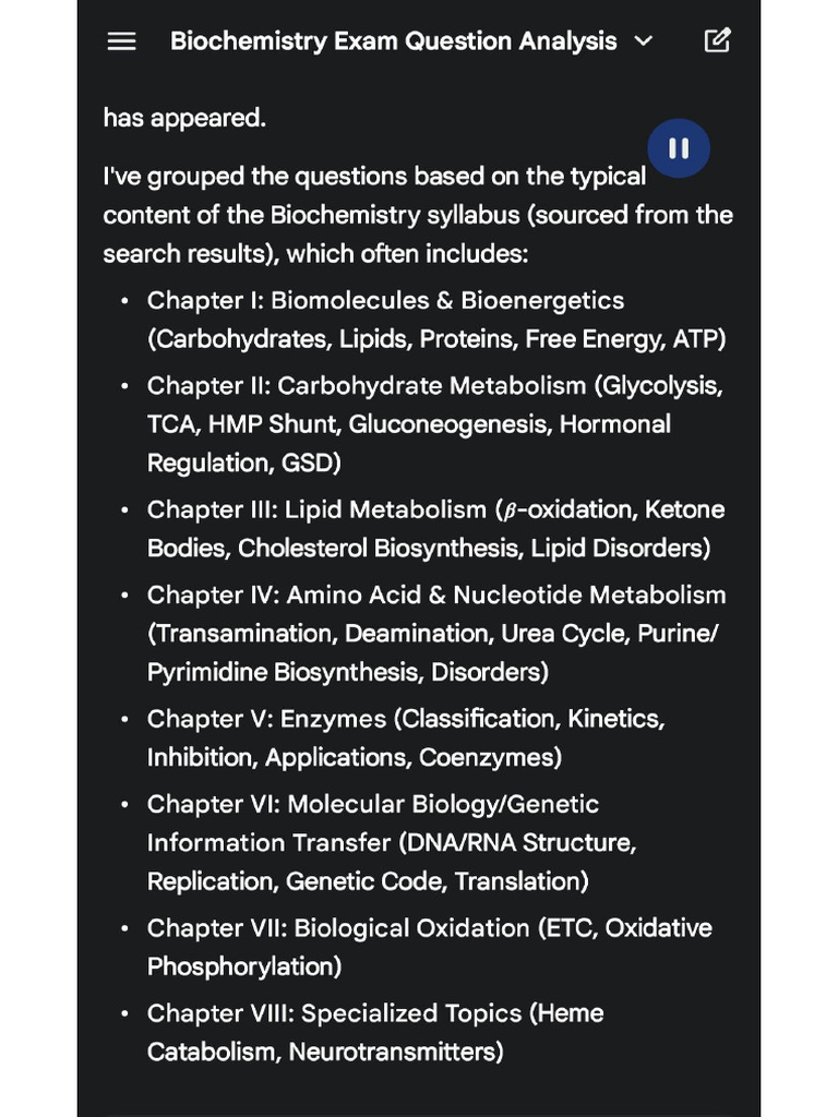 Gtu Biochem Imp Que ... ? | PDF