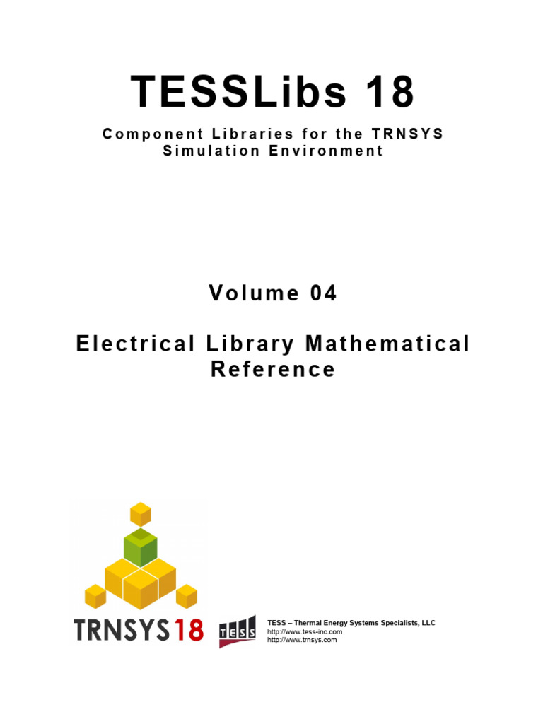 Tesslibs 18: Electrical Library Mathematical Reference | PDF ...