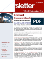 Editorial: Employment Law Reform