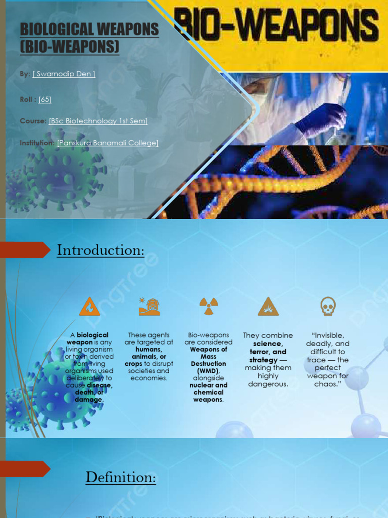 Bio Weapon 1 | PDF | Biological Warfare | Anthrax