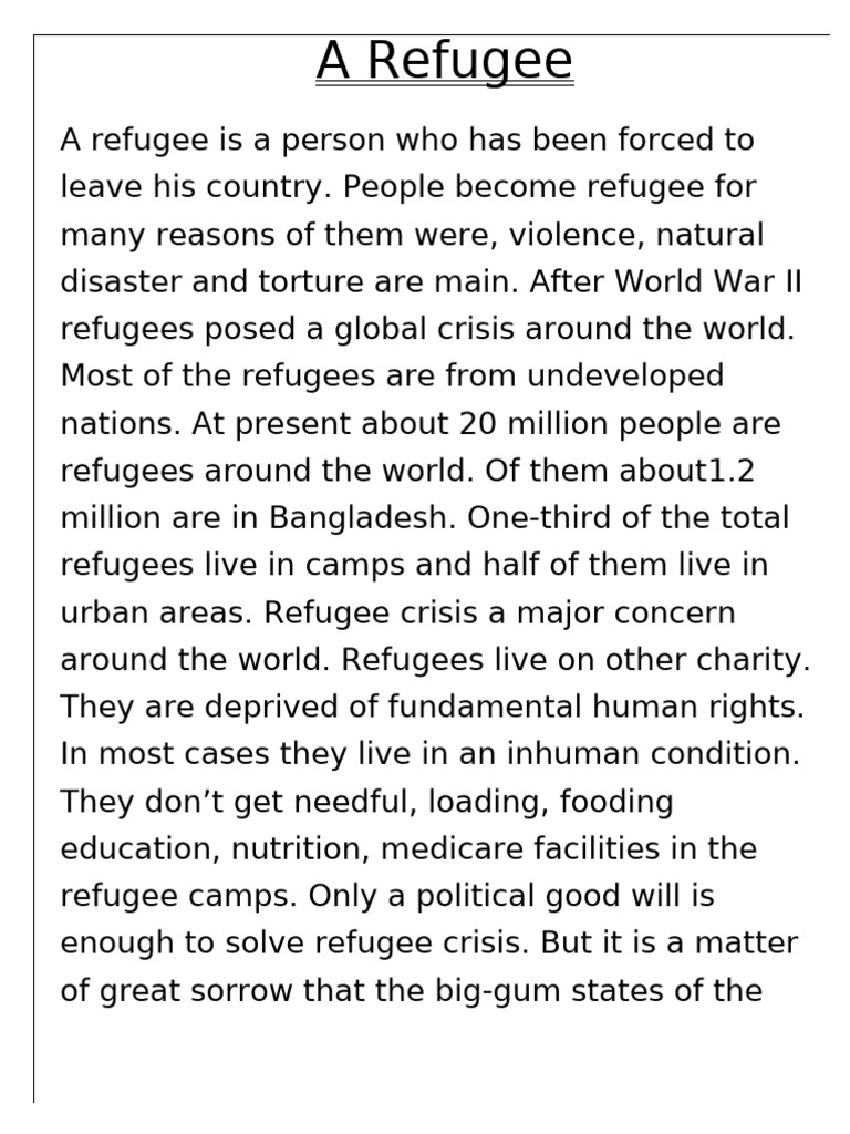 A Refugee 2.O | PDF