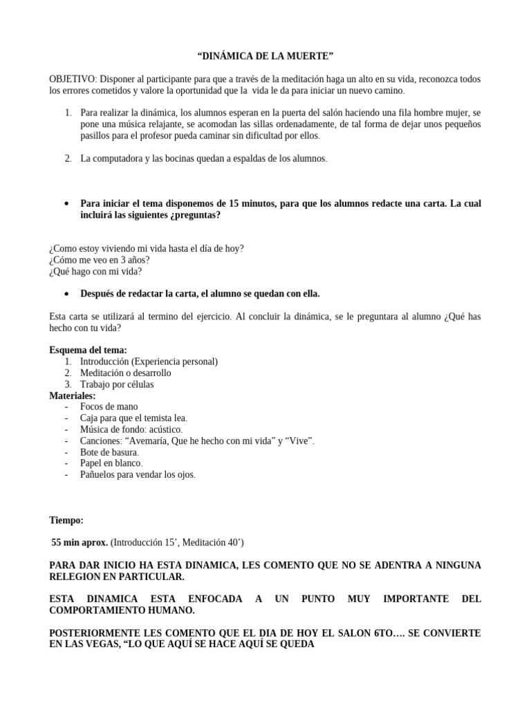 1.4 Dinámica de La Muerte | PDF