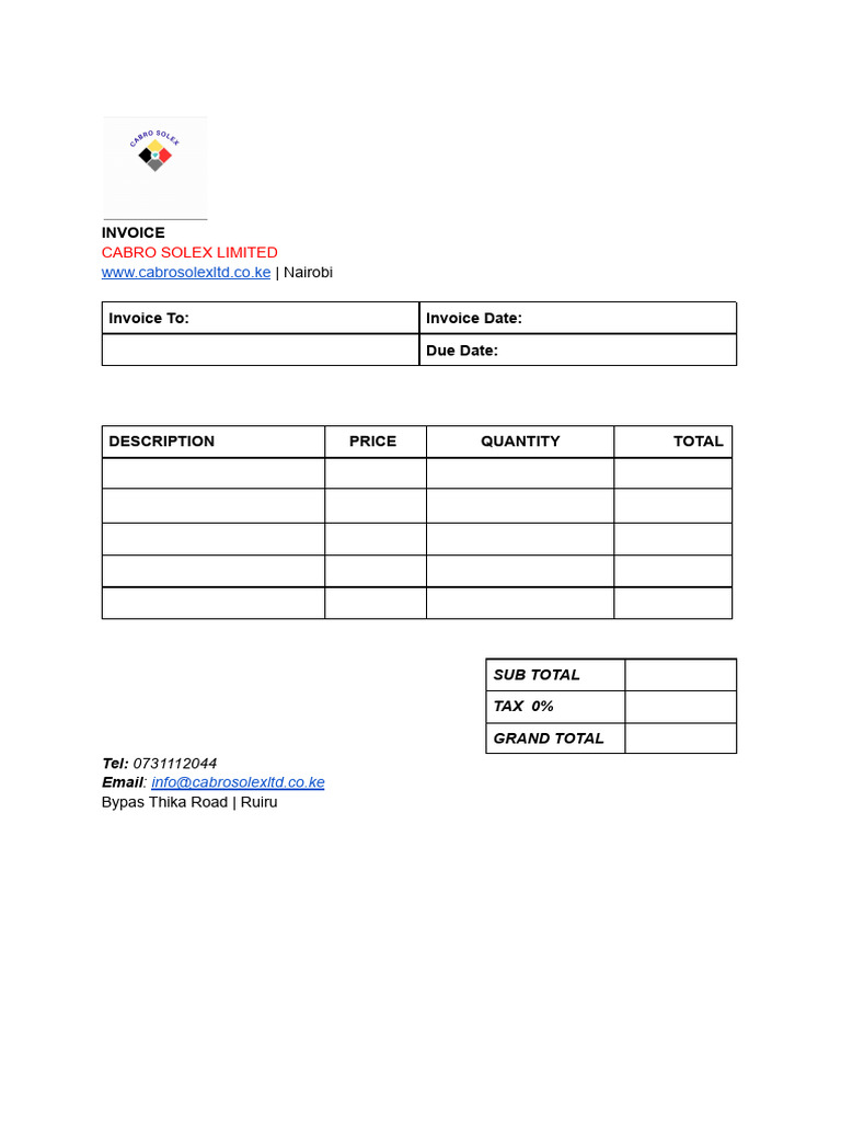 Cabro Solex Invoice | PDF
