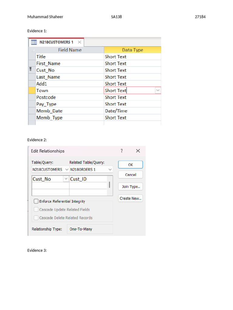 Access Task 4 Shaheer | PDF