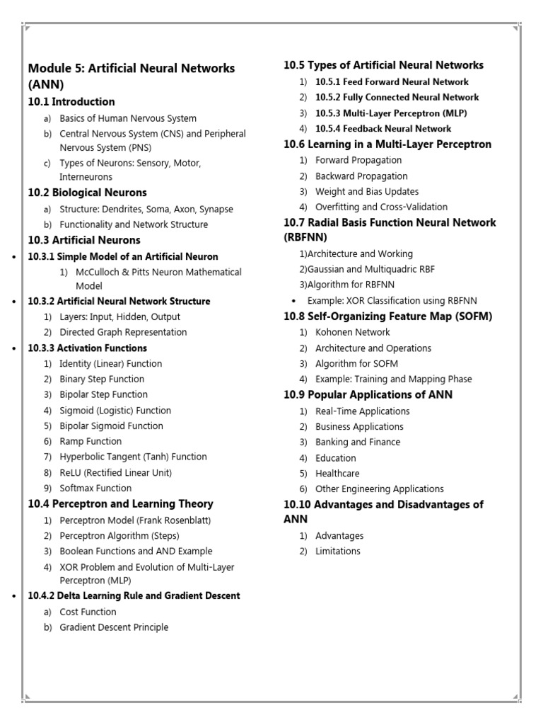 Major Contents of Module 4 and Module 5 | PDF | Nervous System | Neuron