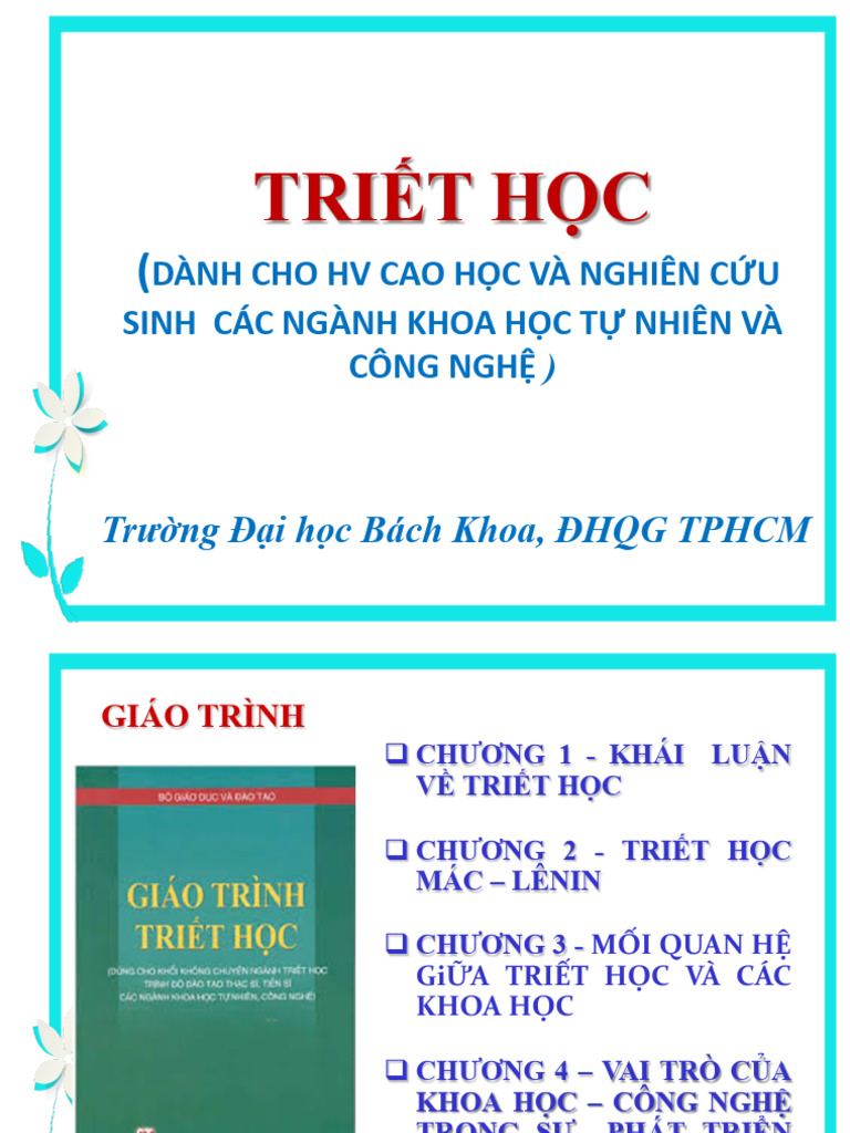 2025 - TT - Chuong 1 - Khai Luan Ve Triet Hoc | PDF