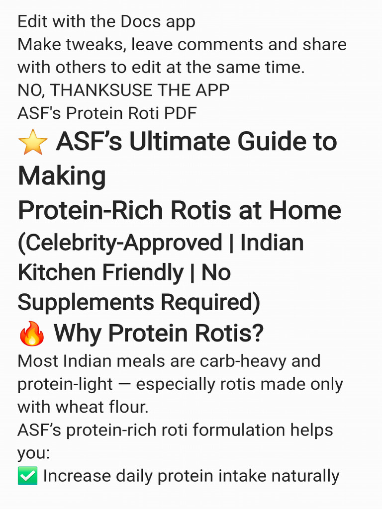 Protein Roti - 260112 - 111822 | PDF