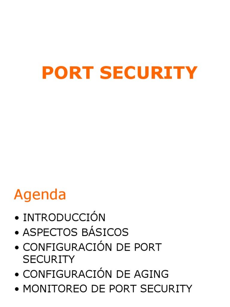 Seguridad de Puertos en Switches Cisco | PDF | Conmutador de red ...