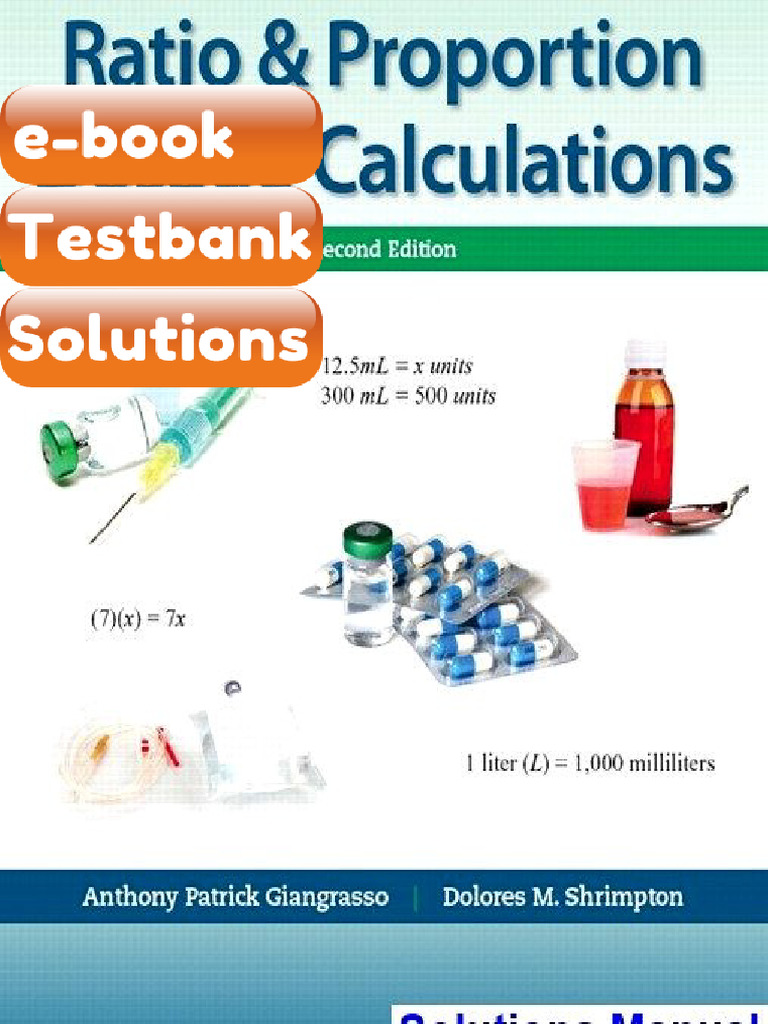 Ratio and Proportion Dosage Calculations 2nd Edition Giangrasso E-book ...