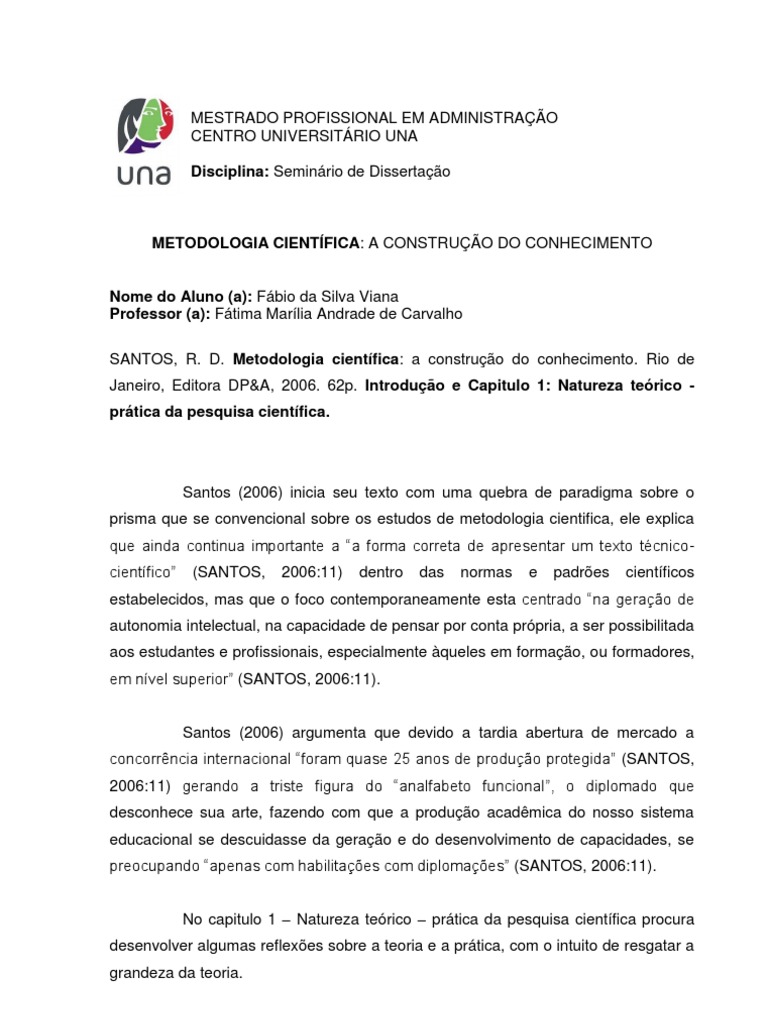 Mudança de Paradigma na Metodologia Científica | PDF | Método ...