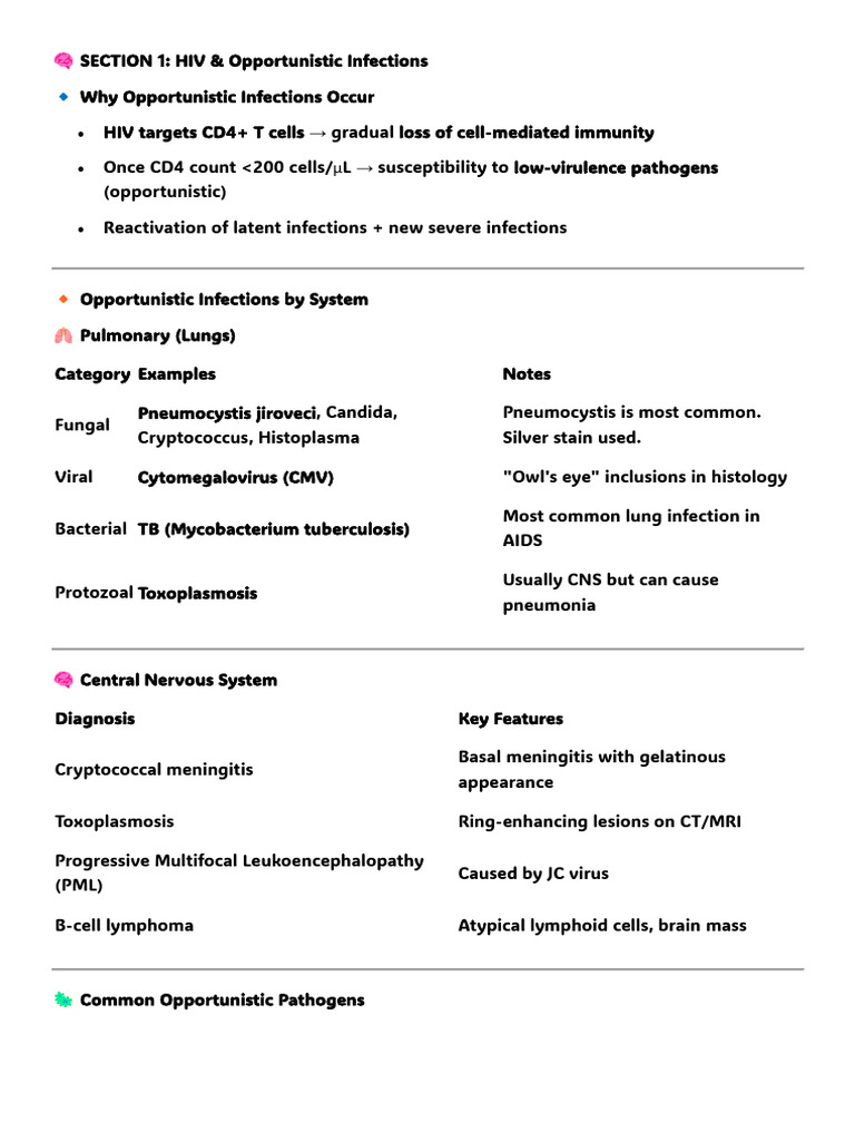 HIV Anath Path V1 | PDF | Hiv | Cd4