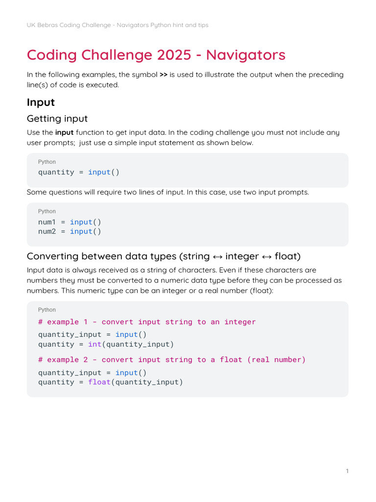 Python Hints and Tips - Navigators | PDF | String (Computer Science ...