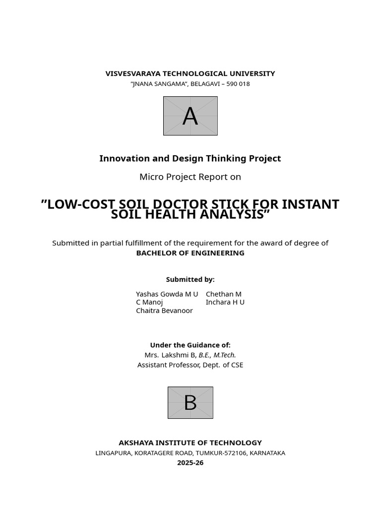 The Soil Doctor - IDT Report | PDF | Soil | Arduino