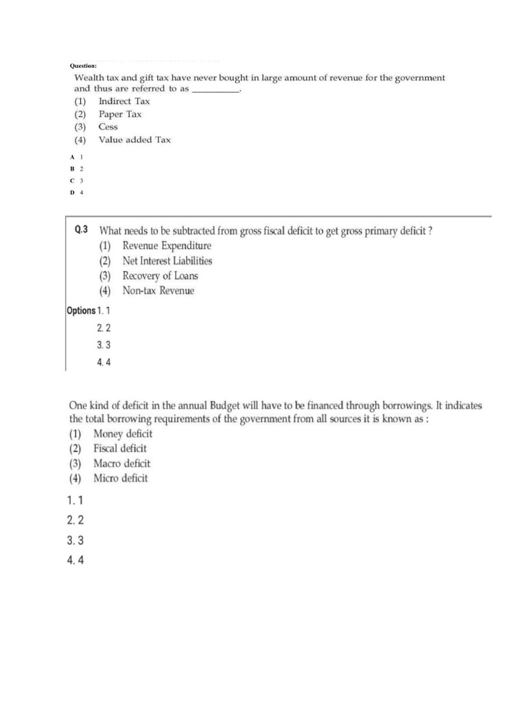 Unit 4 Government Budget | PDF