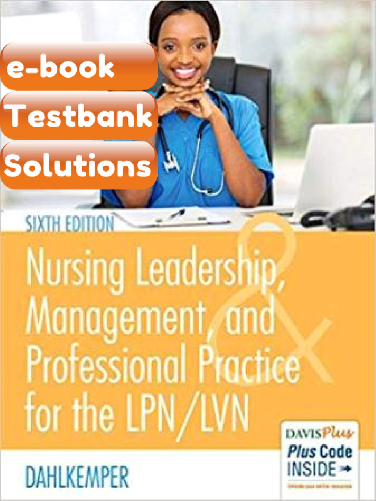 Testbank Nursing Leadership Management and Professional Practice 6th ...
