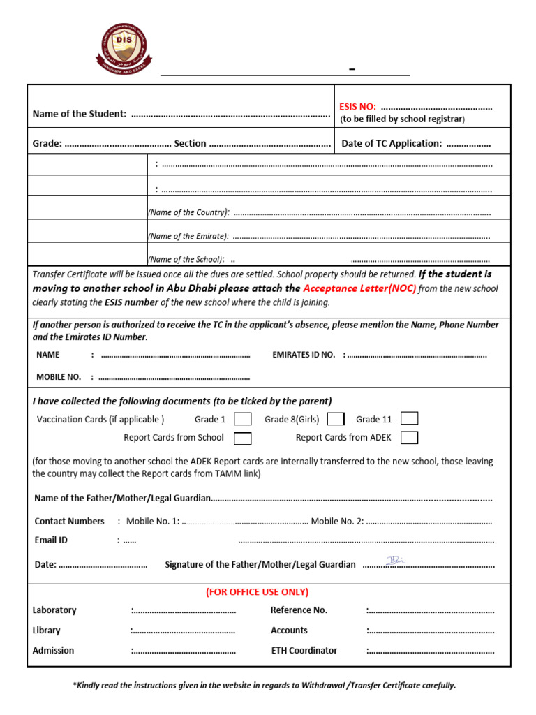 TC Form | PDF