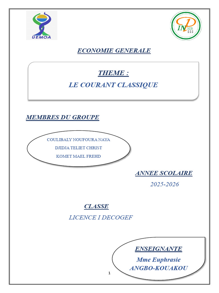 Exposé Word | PDF | Économie | Économie