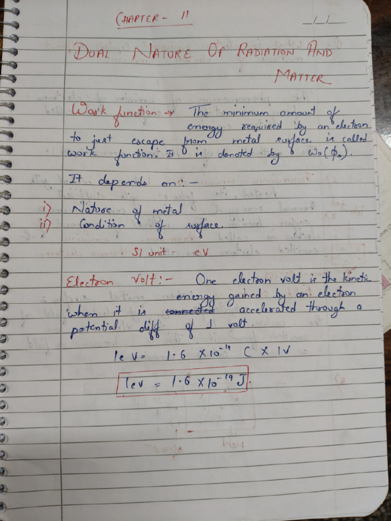 Dual Nature Notes 12 | PDF