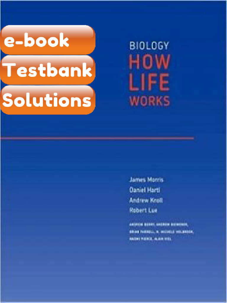 Testbank Biology How Life Works 1st Edition James Morris ISBN10 ...