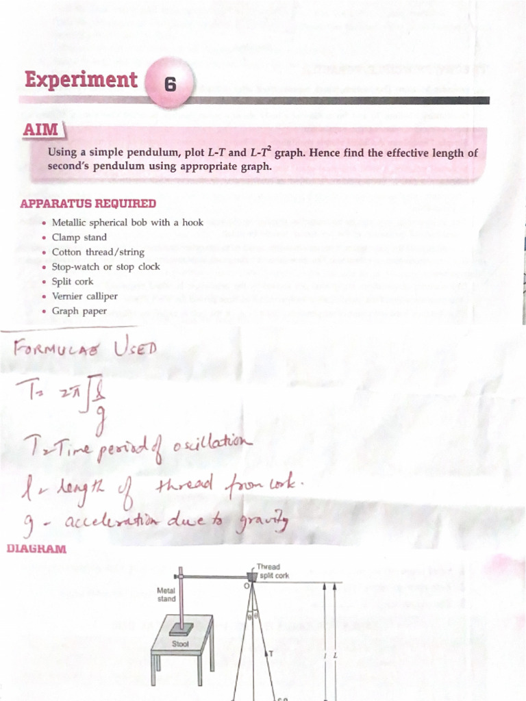 Class 11 - Experiment 5 | PDF