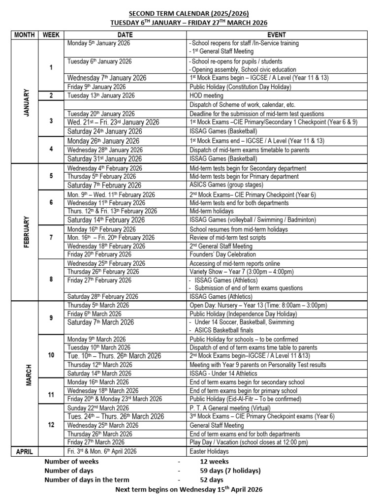 TERM CALENDAR_260119_091953 | PDF