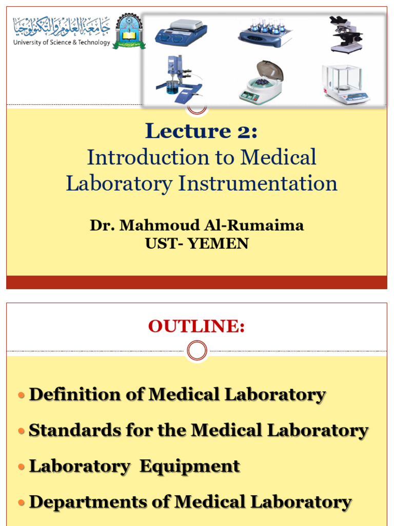 Lecture 2 Introduction To Medical Laboratory Instrumentation | PDF ...