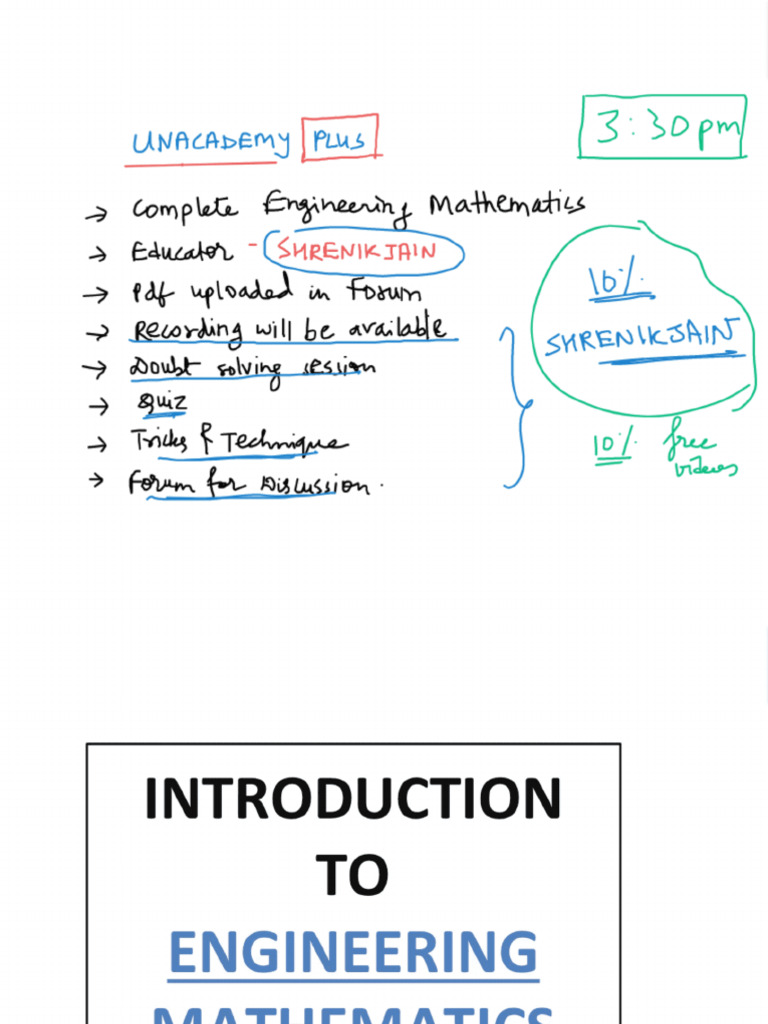 Introduction to Engineering Mathematics With Anno | PDF
