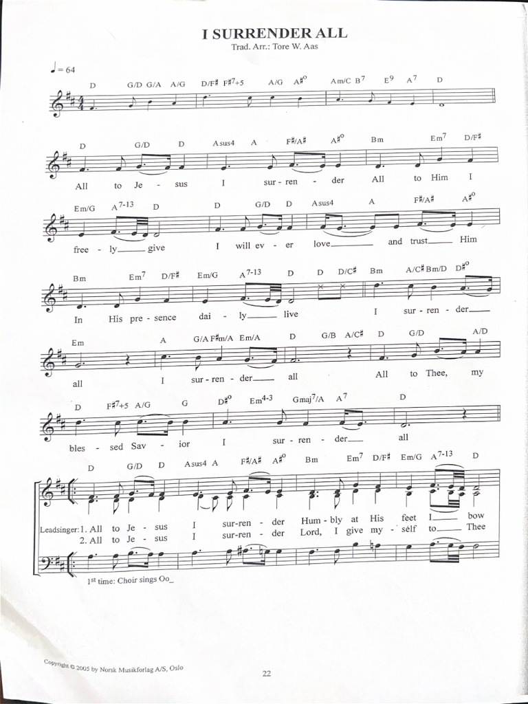 I Surrender All | PDF
