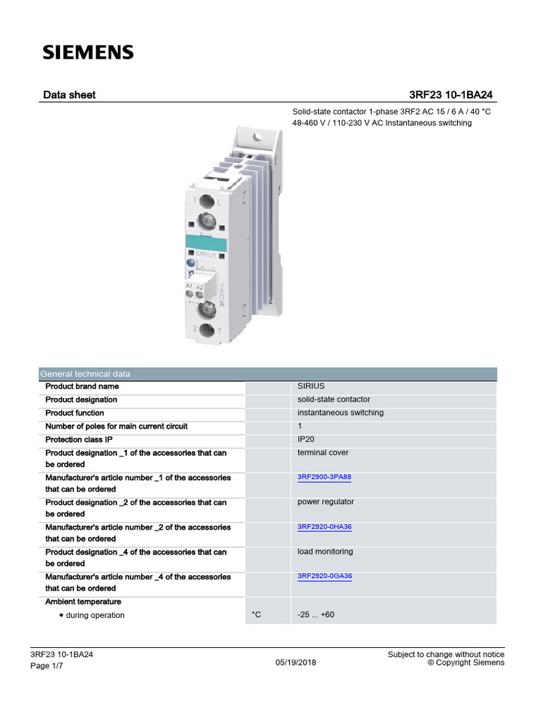 3RF23101BA24 Datasheet en | PDF | Alternating Current | Relay