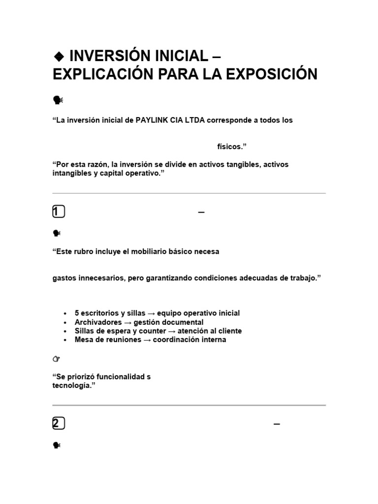 Inversión Inicial | PDF | Business | Escalabilidad